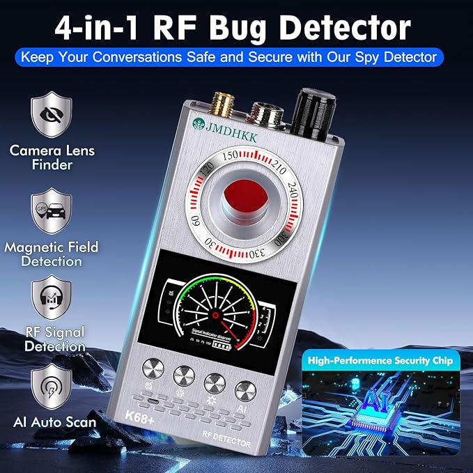 JMDHKK Hidden Camera Detector & Bug Detector – Magnetic Tracker & Wireless - Image 2