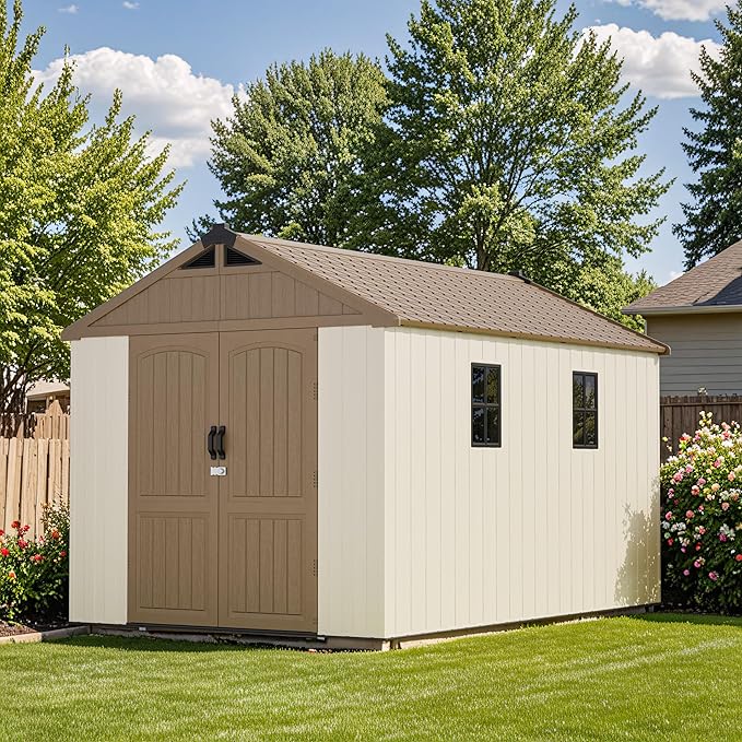 Patiowell 8 x 12 FT Plastic Outdoor Storage Shed - Image 2