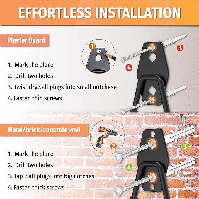 HUHOLE 14PC Garage Hooks Heavy Duty, Utility Garage Storage Hooks, Wall Mount - Image 6