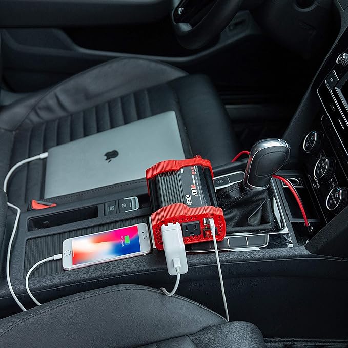 200W Car Power Inverter 12V DC to 110V AC Converter - Image 2