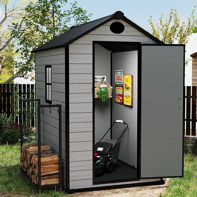 4 x 6 FT Shed Resin Outdoor Storage - Image 8