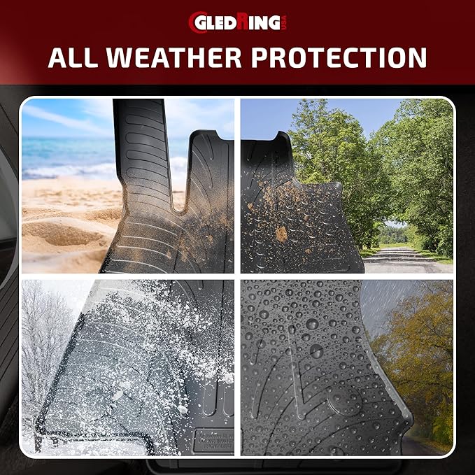 Gledring USA Custom Fit All-Weather Rubber Floor mats Compatible - Image 4