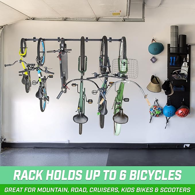 GoSports 6 ft Wall Mounted Bike Rack - Image 3