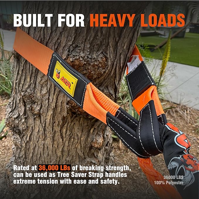 ATR Recovery Tow Strap 3.5" x 20ft – 36, 000 lbs Break Strength, Heavy Duty - Image 6