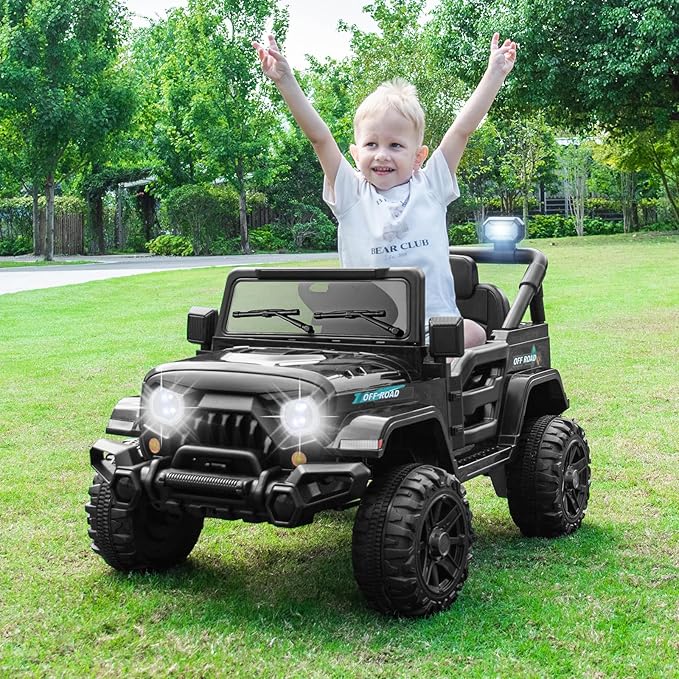 Costzon 12V Kids Ride on Truck Car, Electric Vehicle w/Remote Control, Threaded - Image 2