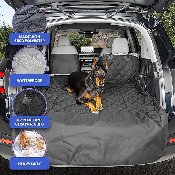 4Knines SUV Cargo Liner for Dogs, Trunk Mat for SUV, Durable Cargo Cover - Image 3