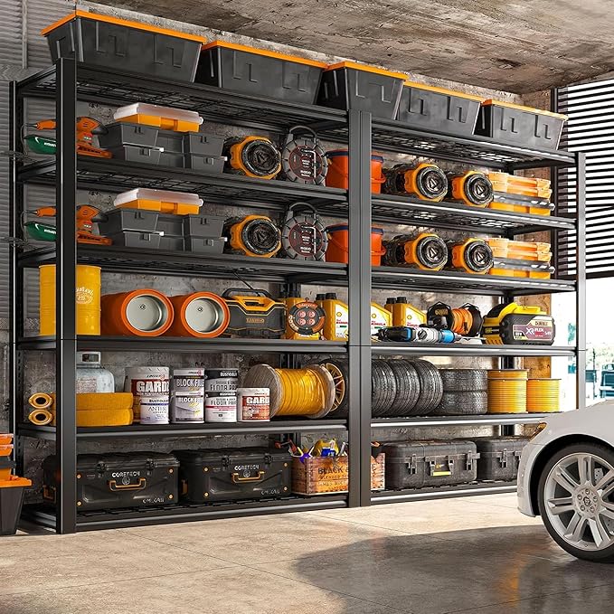 REIBII 3500LBS Garage Shelving, Adjustable Storage Shelves Heavy Duty, 6 Tier - Image 6