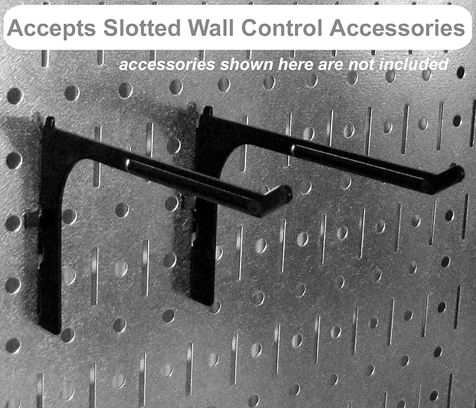 Wall Control Metal Pegboard Organizer Utility Tool Storage and Garage Pegboard - Image 4