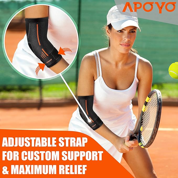 APOYO Elbow Brace for Tendonitis and Tennis Elbow, Compression Sleeve for - Image 4