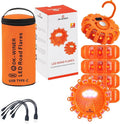 LED Road Flares 6Pack Roadside Emergency car kit Emergency Road Flares Kit by DK-WINER