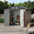 6x8 FT Metal Storage Sheds Outdoor by RELJOFUM