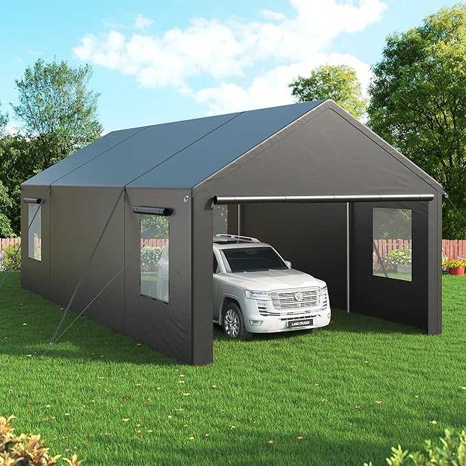 Carport, 13x25 FT Heavy Duty Car Port by AirWire
