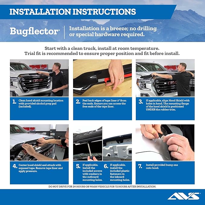Auto Ventshade Bugflector Hood Shield/Protector | Fits 2016-2023 Toyota Tacoma - Image 3