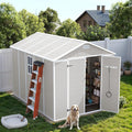 UDPATIO Outdoor Storage Shed 8 x 10 FT, Resin Garden Sheds by UDPATIO