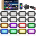 MICTUNING 2025 1000% Bright Q1 MAX RGB+IC Rock Lights, 16 Pods Chasing by MICTUNINGINC