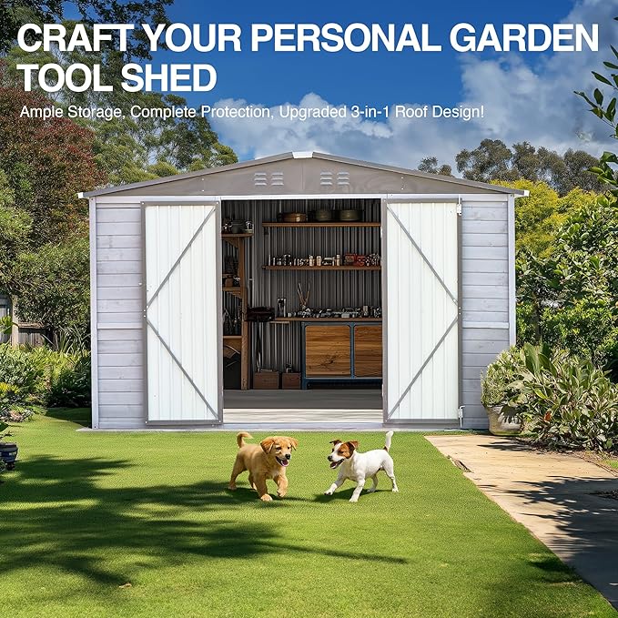 MyVoice 4x6 FT Wooden Outdoor Storage Shed - Image 7