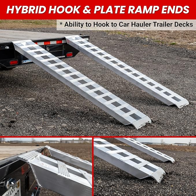 GEN-Y Heavy Duty Aluminum Ramps 8K Capacity Silver - Image 5