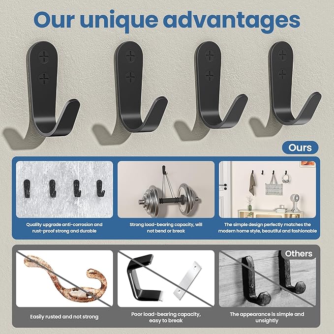 10PCS Wall Hooks - Image 2