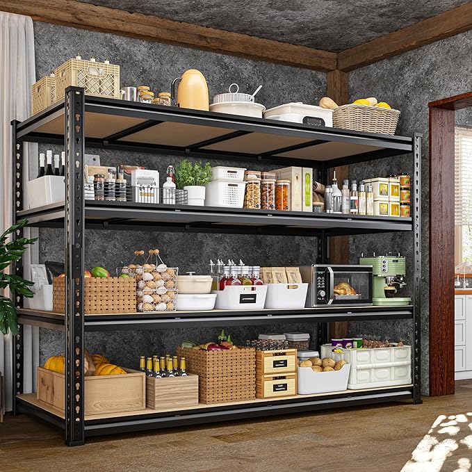 59.8" W Metal Shelving 59.8" H Storage Shelves 2200LBS Garage Shelving - Image 8