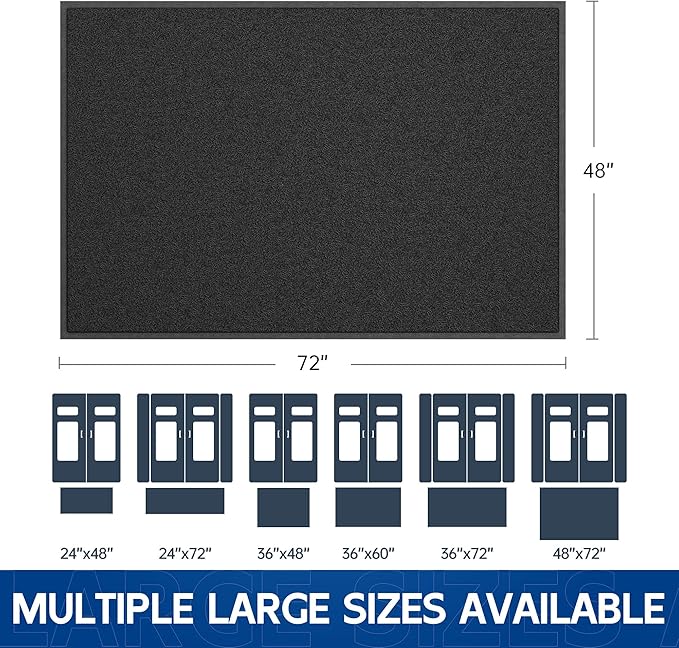 Sturdy Front Door Mat, Fade Resistant, Waterproof Low Profile Entry Mat - Image 2