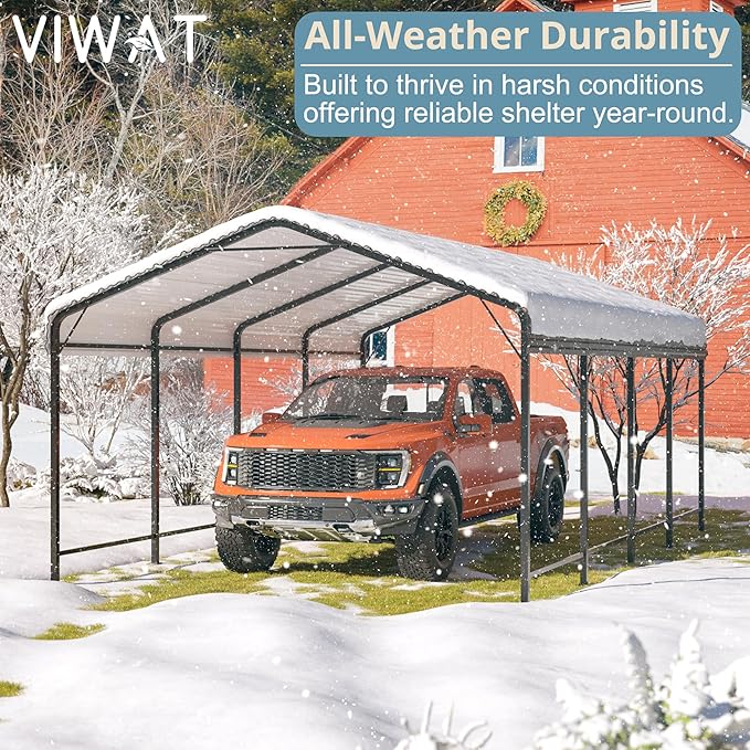 Carport 12x20 FT Metal Carport - Image 4