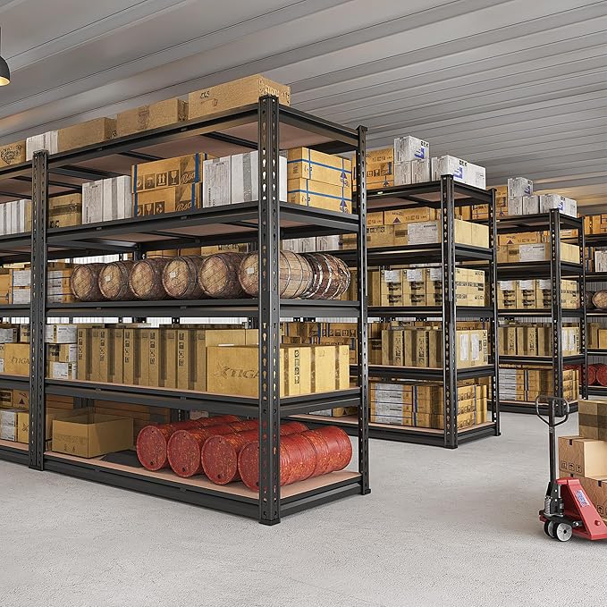 REIBII 48.2" W Garage Shelving, Storage Shelves Load 3000LBS, Adjustable Garage - Image 8