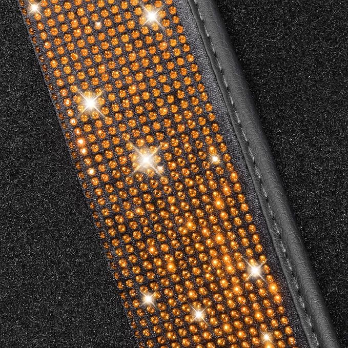 NBTEPEM Bling Car Floor Mats Full Set, Universal Fit Most Cars - Image 5