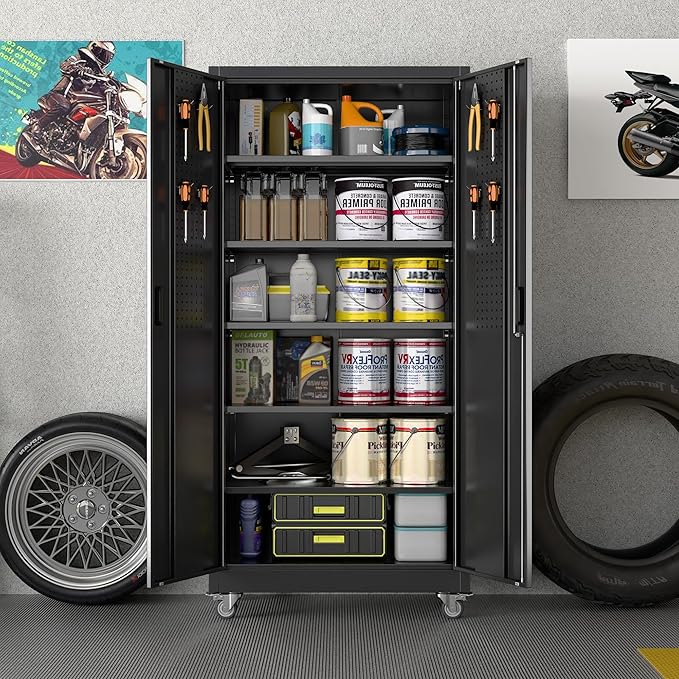 Metal Garage Storage Cabinet - Image 2