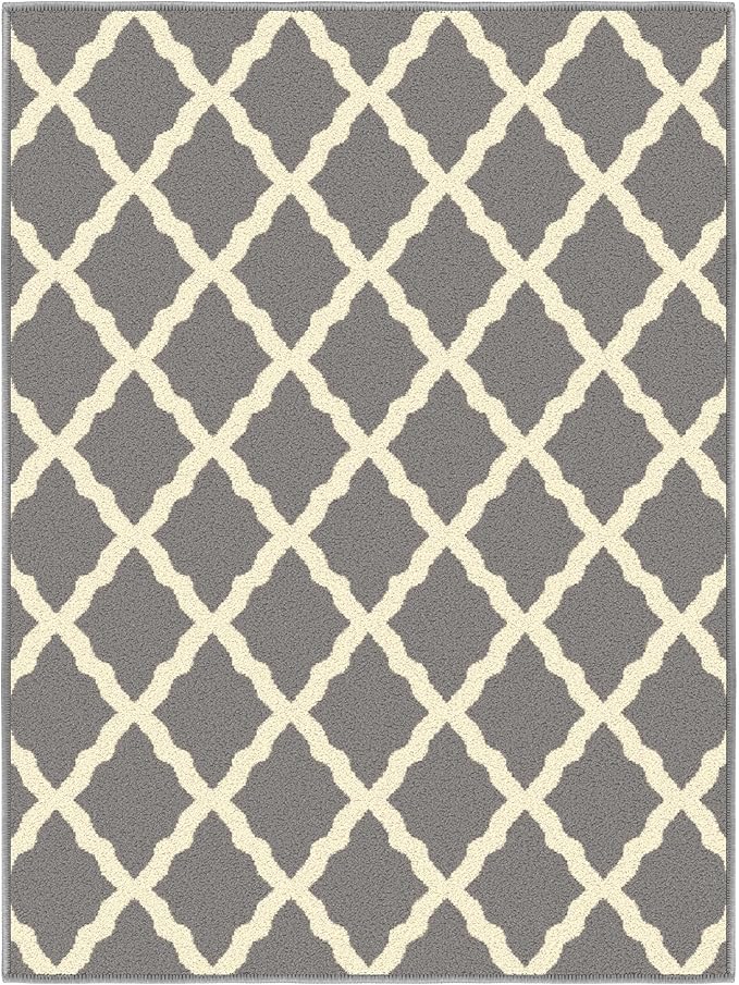 Ottomanson Rugs for Entryway 2'3" x 3' Non Slip Trellis Small Area Rugs Durable - Image 6