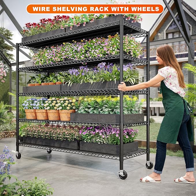 REIBII 85.7"H Storage Shelves 2998LBS Metal Shelving Units - Image 7
