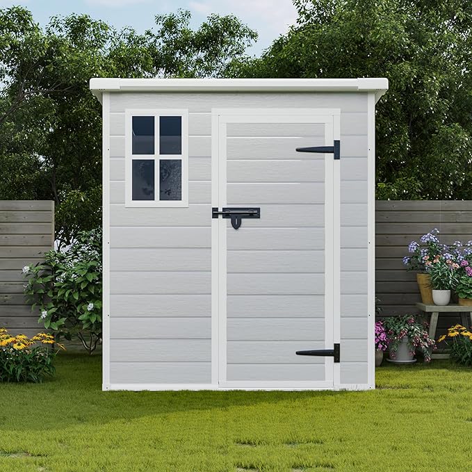 6x6 FT Outdoor Storage Resin Shed - Image 8