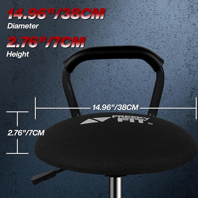Garage Stool, Adjustable Height Swivel Work Mechanic Shop Stool - Image 7