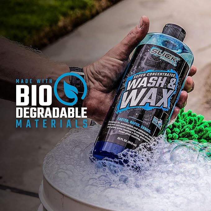 Slick Products Wash & Wax Extra Thick Foaming Cleaning Solution Motorcycle - Image 7