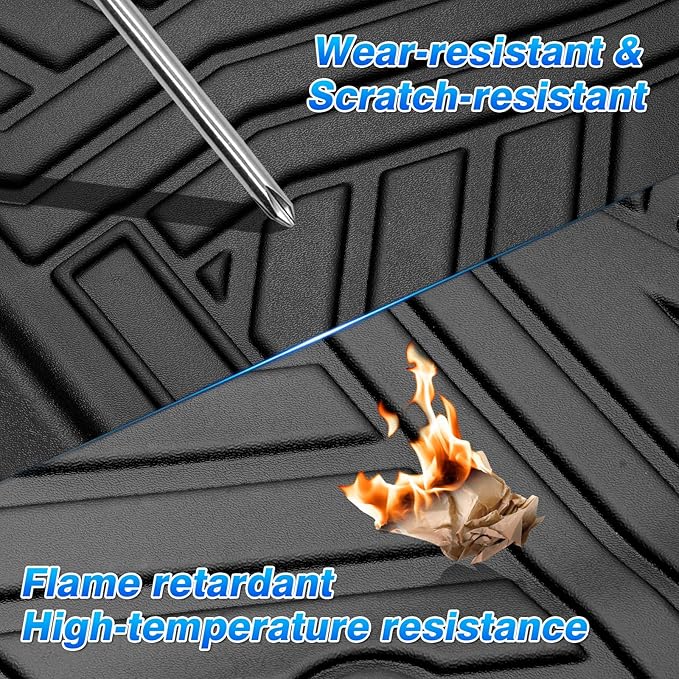Cartist Floor Mats Fit for Ford Ranger 2024 2025 All Weather Floor Mat Ranger - Image 7