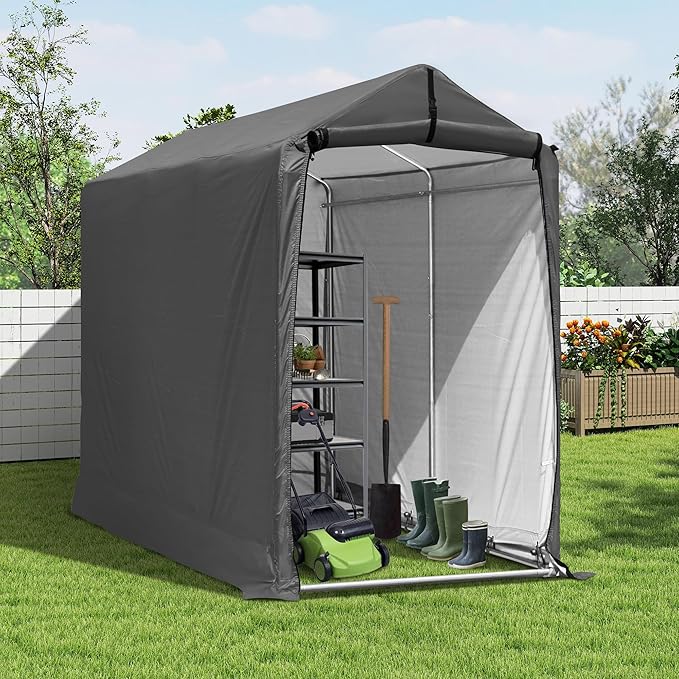 6 x 3ft Outdoor Cycle Storage Shelter - Image 7