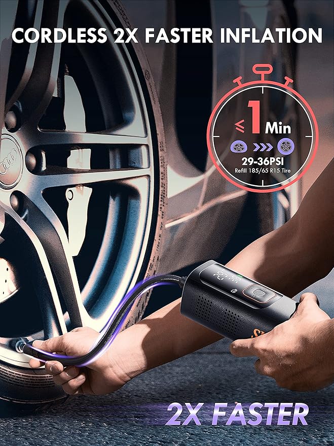 Tire Inflator Portable Air Compressor - Image 2