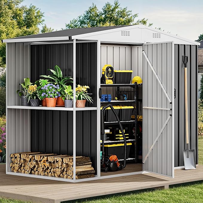 DWVO 8 x 4 ft Outdoor Storage Shed by DWVO
