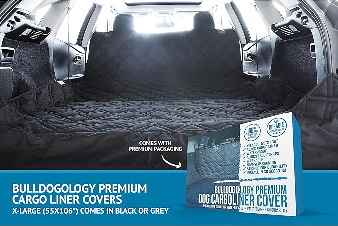 Bulldogology SUV Cargo Liner for Dogs 55"x106" Heavy Duty Pet Trunk Cargo Cover - Image 7