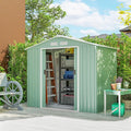 Outsunny 7' x 4' Outdoor Storage Shed, Garden Tool Metal Shed by Outsunny