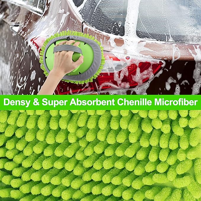 62'' Car Wash Brush with Long Handle, Soft Bristle Scratch-Free Car Wash - Image 8