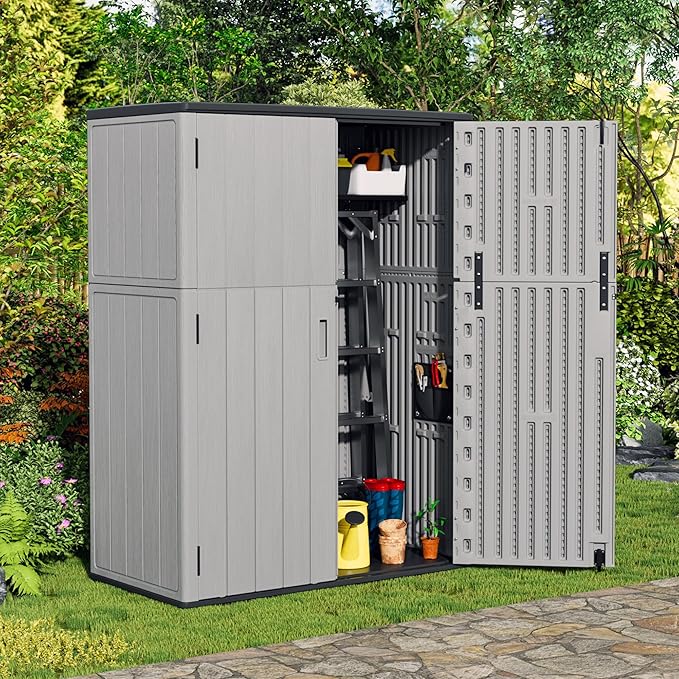 Plastic Outdoor Storage Cabinets, Vertical Sheds&Outdoor Storage - Image 3