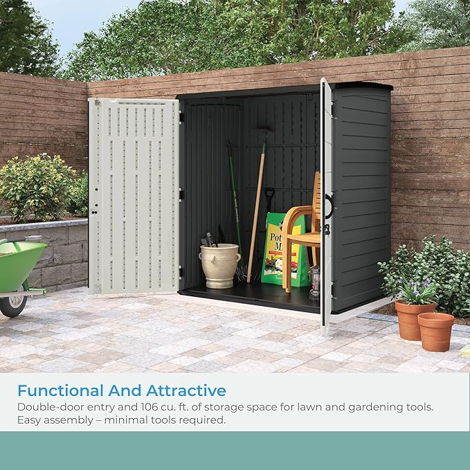 Suncast Extra-Large Vertical Storage Shed - Image 4