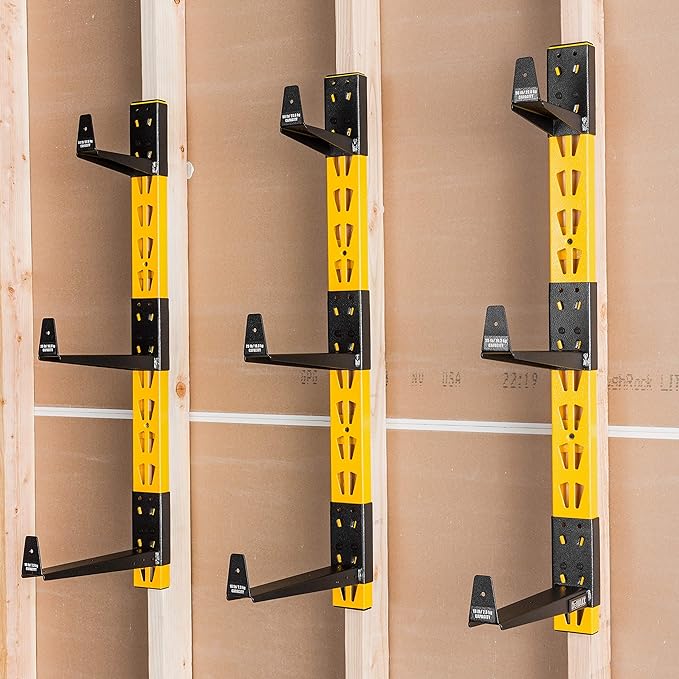 DEWALT 3-Piece Wall Mount Cantilever Wood and Lumber Storage Rack - Image 6