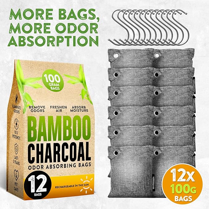 Charcoal Odor Absorber for Strong Odor, Bamboo Charcoal Air Purifying Bag - Image 5