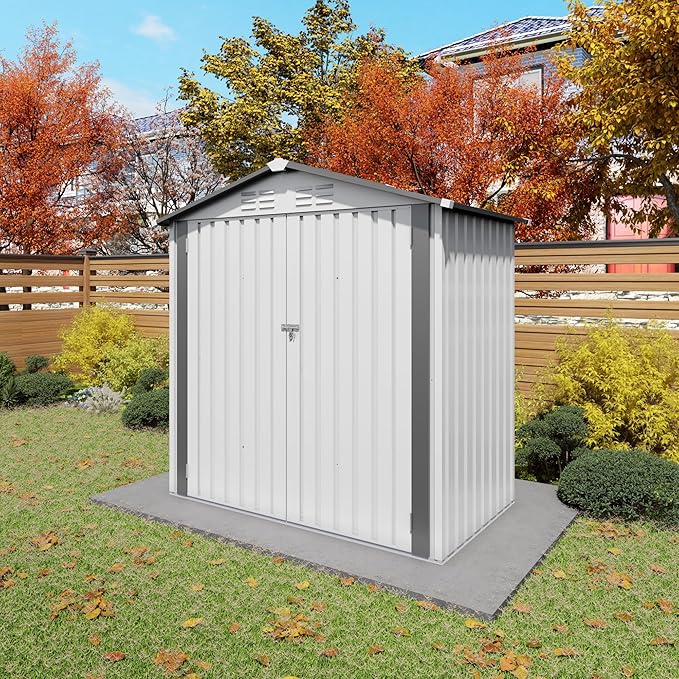 ARMSET 6x3.5 FT Metal Outdoor Storage Shed - Image 9