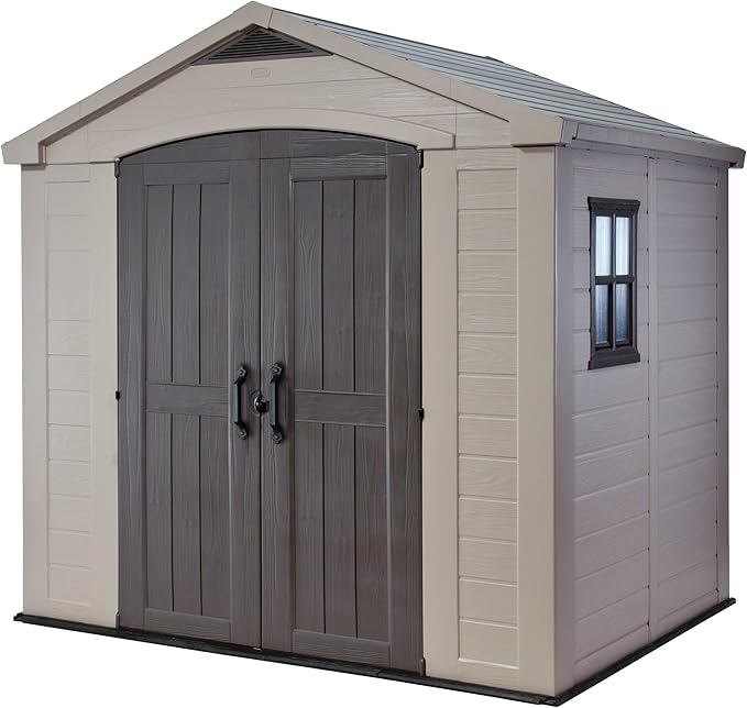 Keter Factor Large Resin Outdoor Storage Shed by Keter