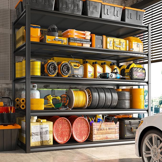 REIBII Garage Shelving 48.2" W Storage Shelves 3000LBS Metal Shelving Heavy - Image 6