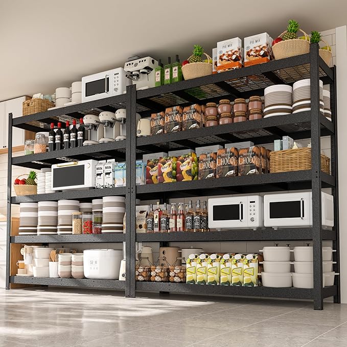 MUPATER 72.05” W × 24.02” D × 83.86” H, Heavy Duty Metal Storage Shelves - Image 2
