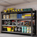 77" W Storage Shelves 9000lbs Garage Metal Shelving Heavy Duty Garage Shelves by BYNSOE