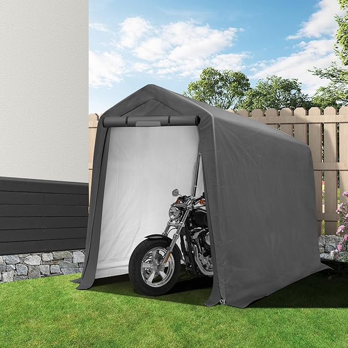 6x7Ft Outdoor Storage Shed, Portable Storage Shed - Image 8
